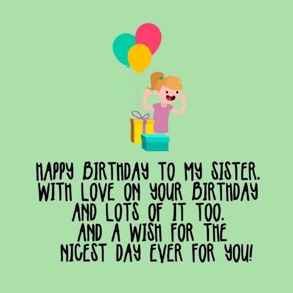 Unique Happy Birthday Sister Wishes and Messages - Top Happy Birthday ...