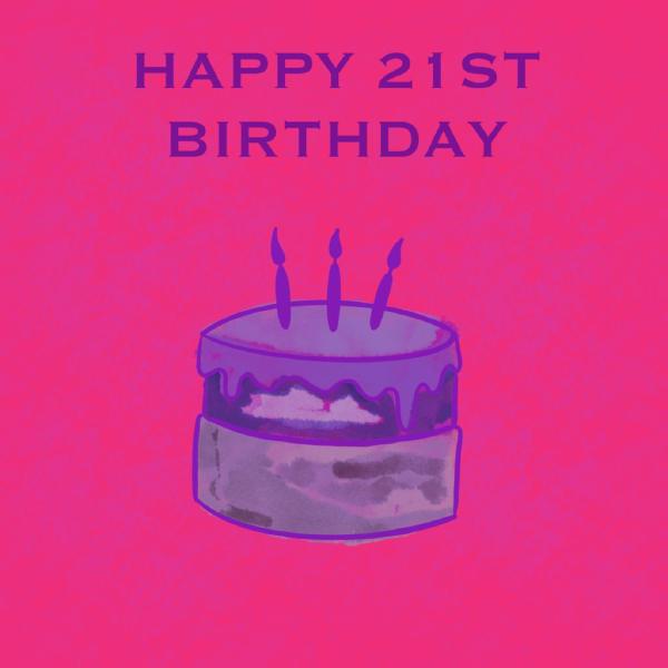 21st-birthday-quotes-wishes-cake